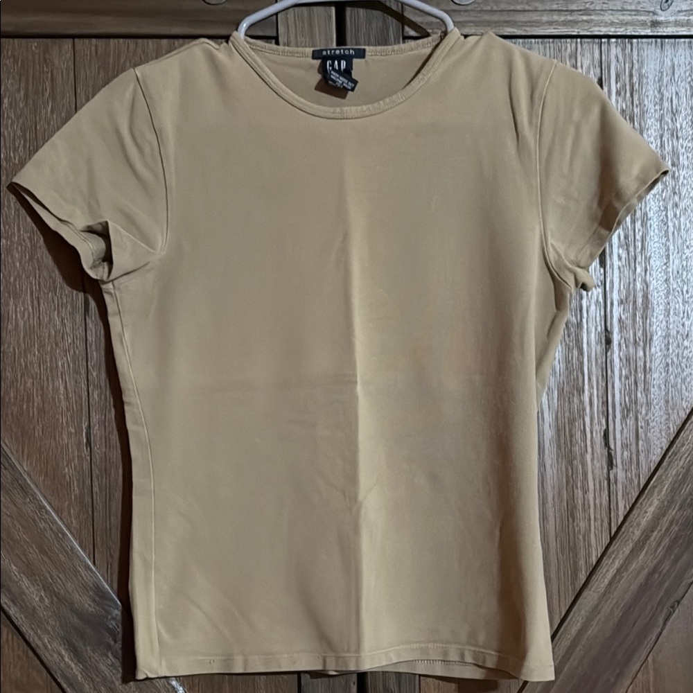 GAP Women's Olive Green Short Sleeve Stretch Tee